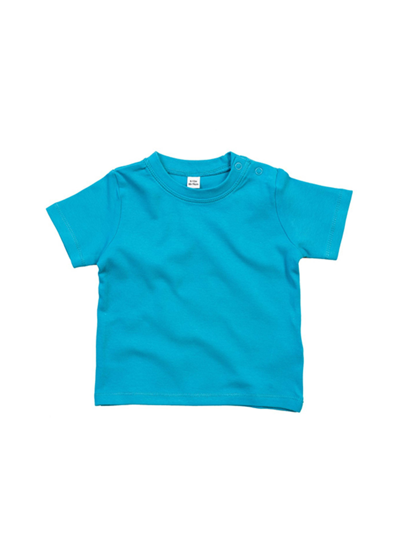 Dětské bavlněné tričko Babybugz - Blankytně modrá 6-12m