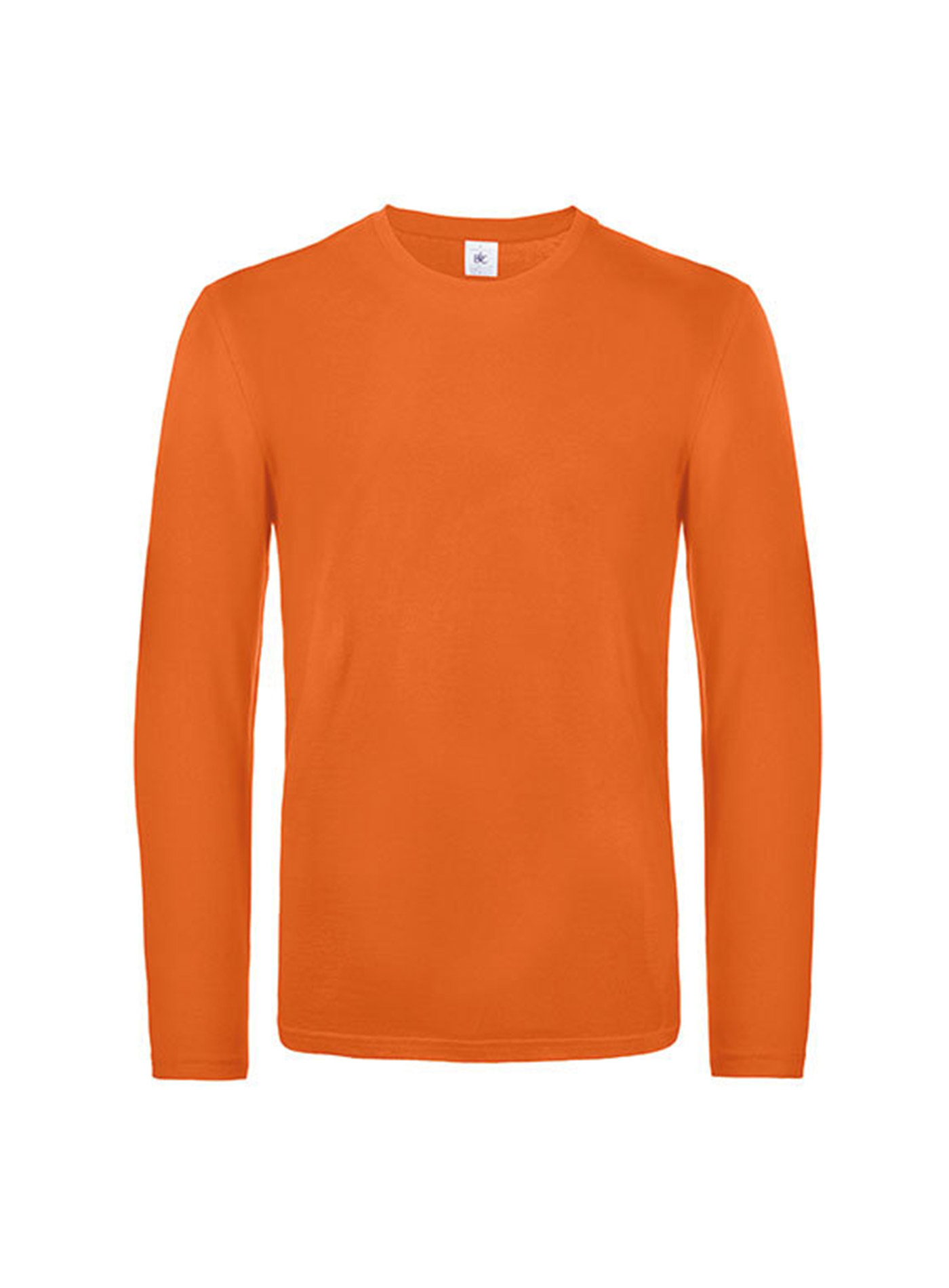 Pánské tričko s dlouhým rukávem B&C Collection - Oranžová 3XL
