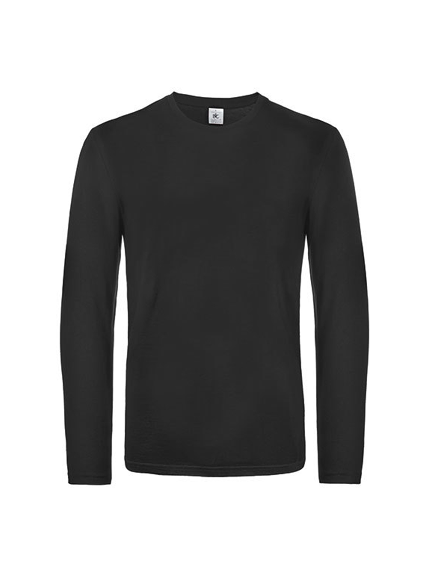 Pánské tričko s dlouhým rukávem B&C Collection - Černá XXL