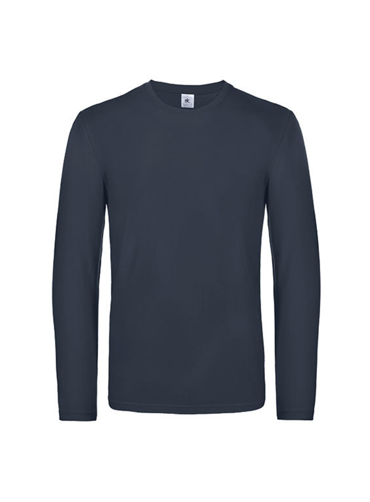 Pánské tričko s dlouhým rukávem B&C Collection - Temně modrá XL