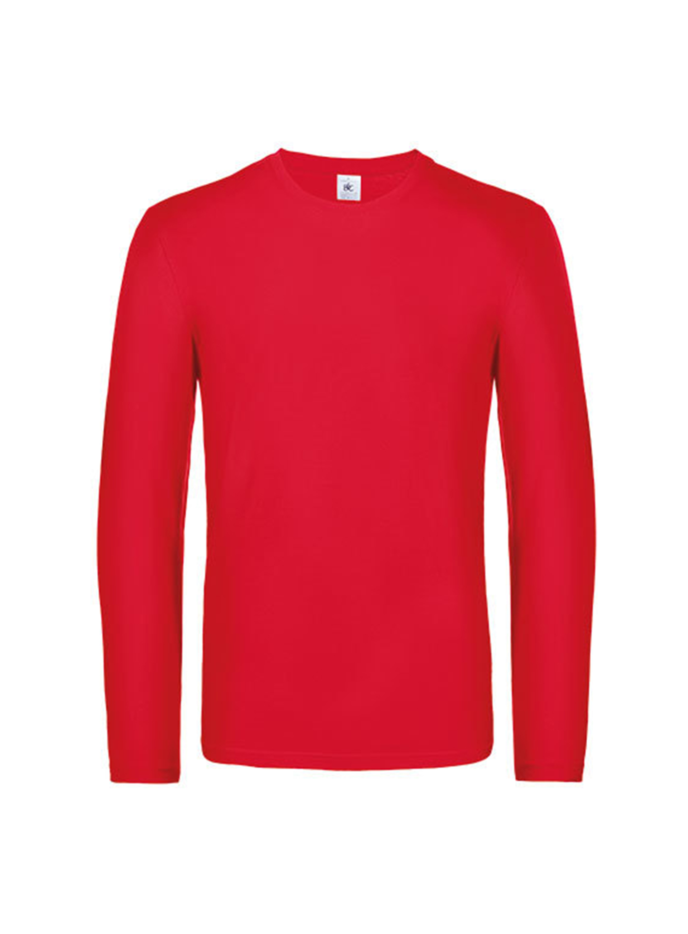 Pánské tričko s dlouhým rukávem B&C Collection - Červená L