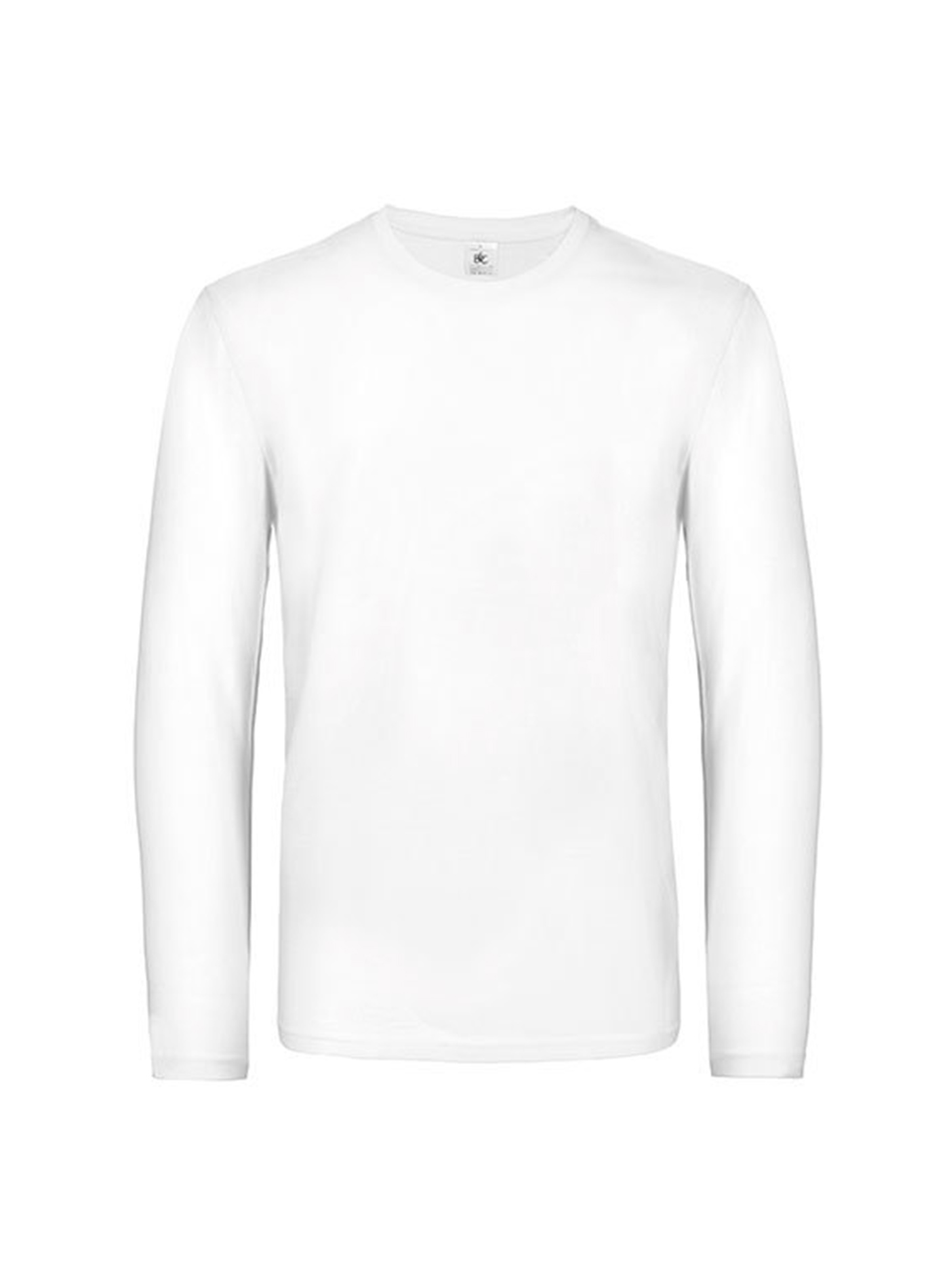 Pánské tričko s dlouhým rukávem B&C Collection - Bílá M