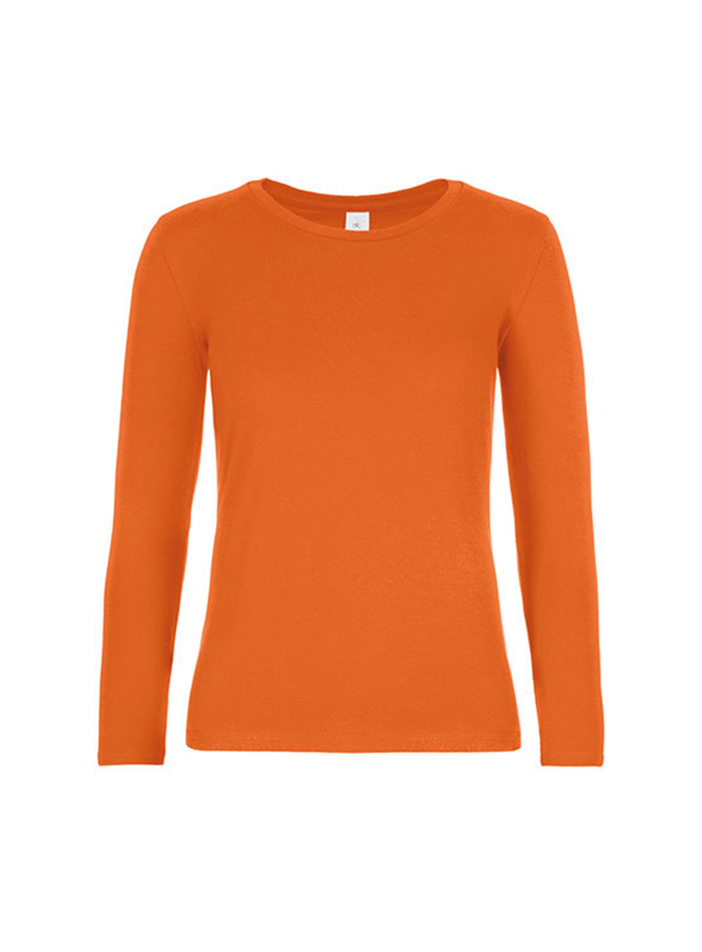 Dámské tričko s dlouhým rukávem B&C Collection - Oranžová XXL