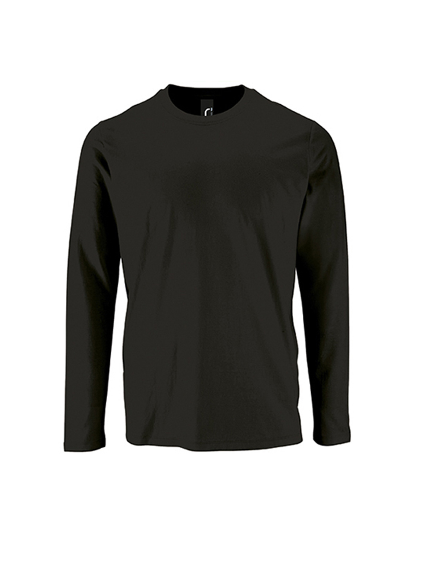 Pánské tričko s dlouhým rukávem SOL´S Imperial - Černá 4XL