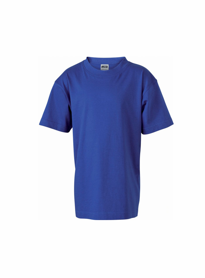 Kvalitní tričko James & Nicholson - Modrá XL