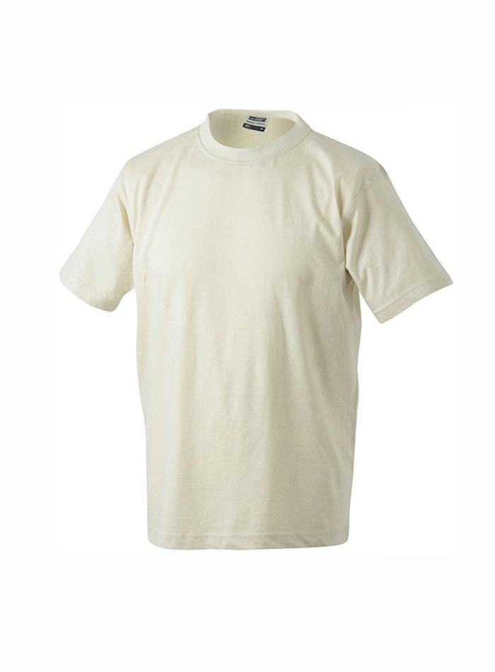 Kvalitní tričko James & Nicholson - Světle žlutá XS