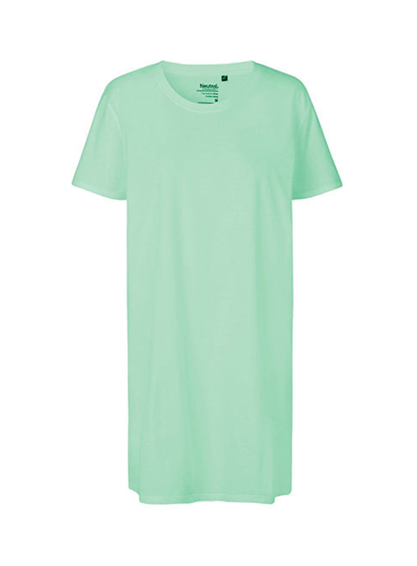 Dámské prodloužené tričko Neutral - Bledě zelená XXL