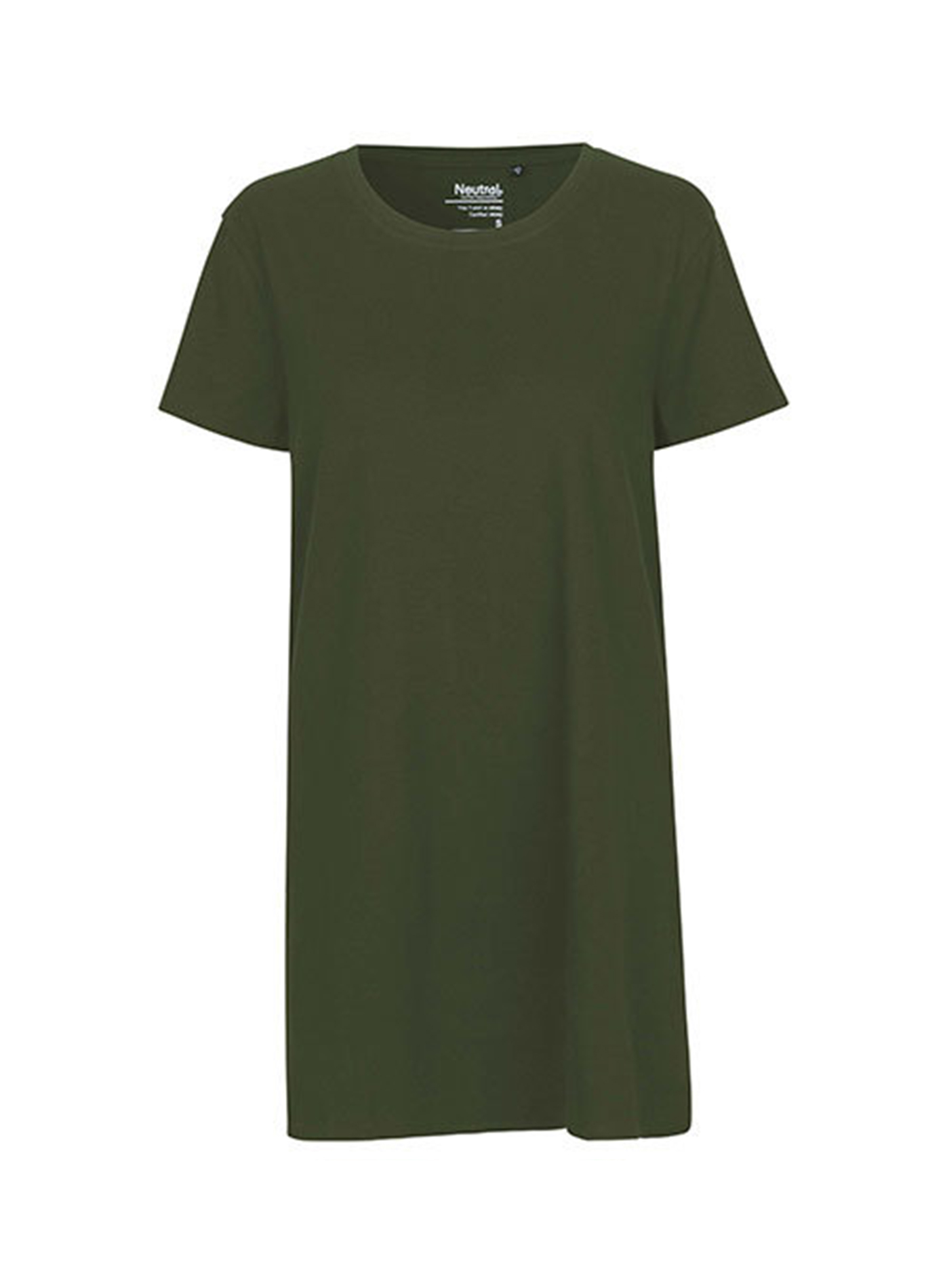 Dámské prodloužené tričko Neutral - Vojenská zelená XL