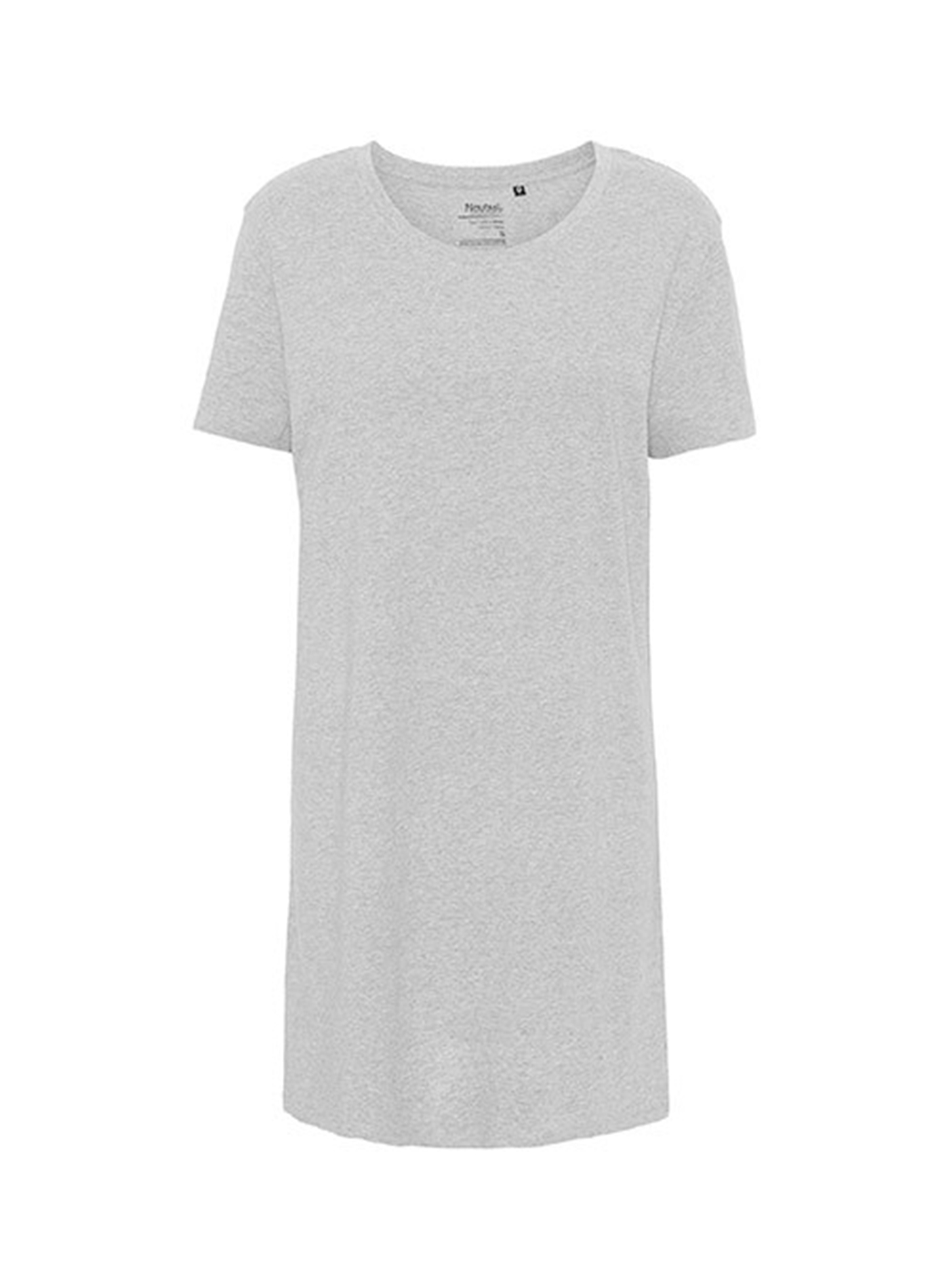 Dámské prodloužené tričko Neutral - Světle šedý melír L