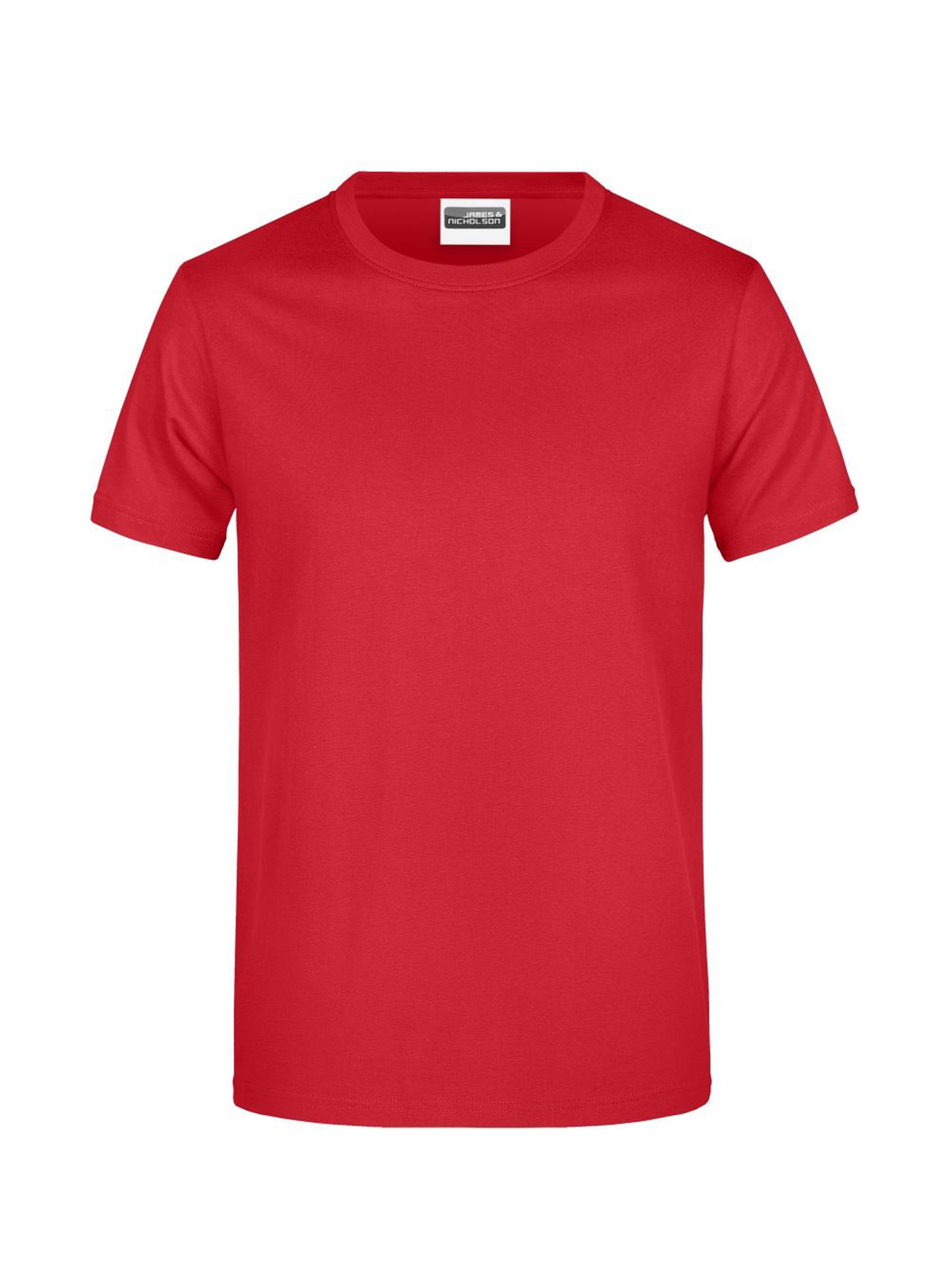 Pánské tričko James & Nicholson Heavy - Červená S
