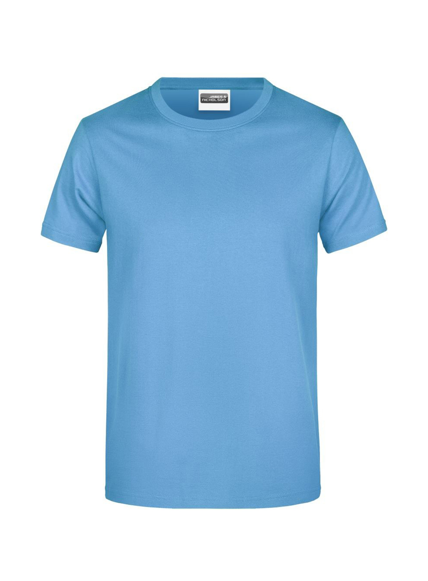 Pánské tričko James & Nicholson Heavy - Světle modrá L