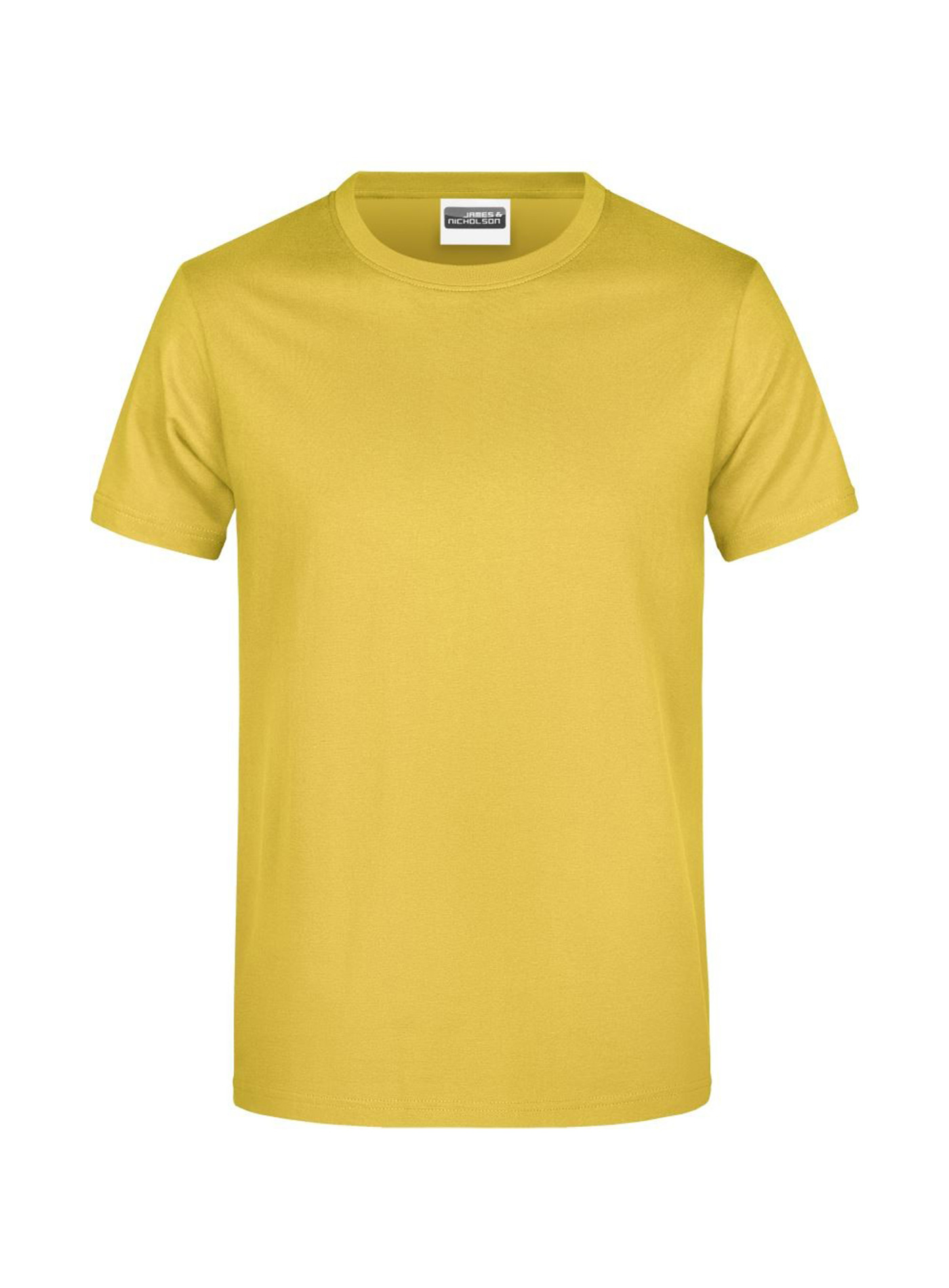 Pánské tričko James & Nicholson Heavy - Žlutá S