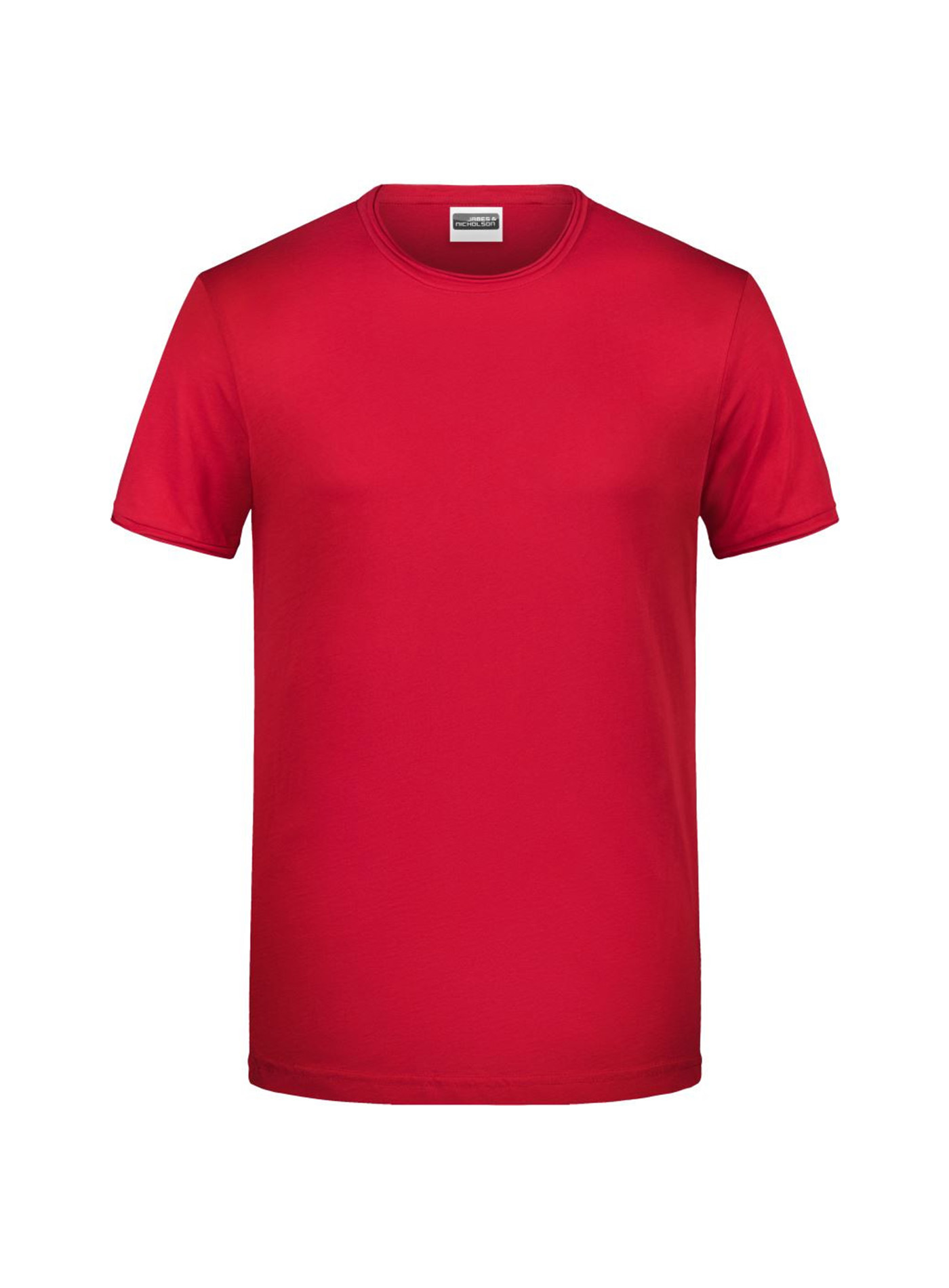 Pánské organické tričko James & Nicholson - Červená M