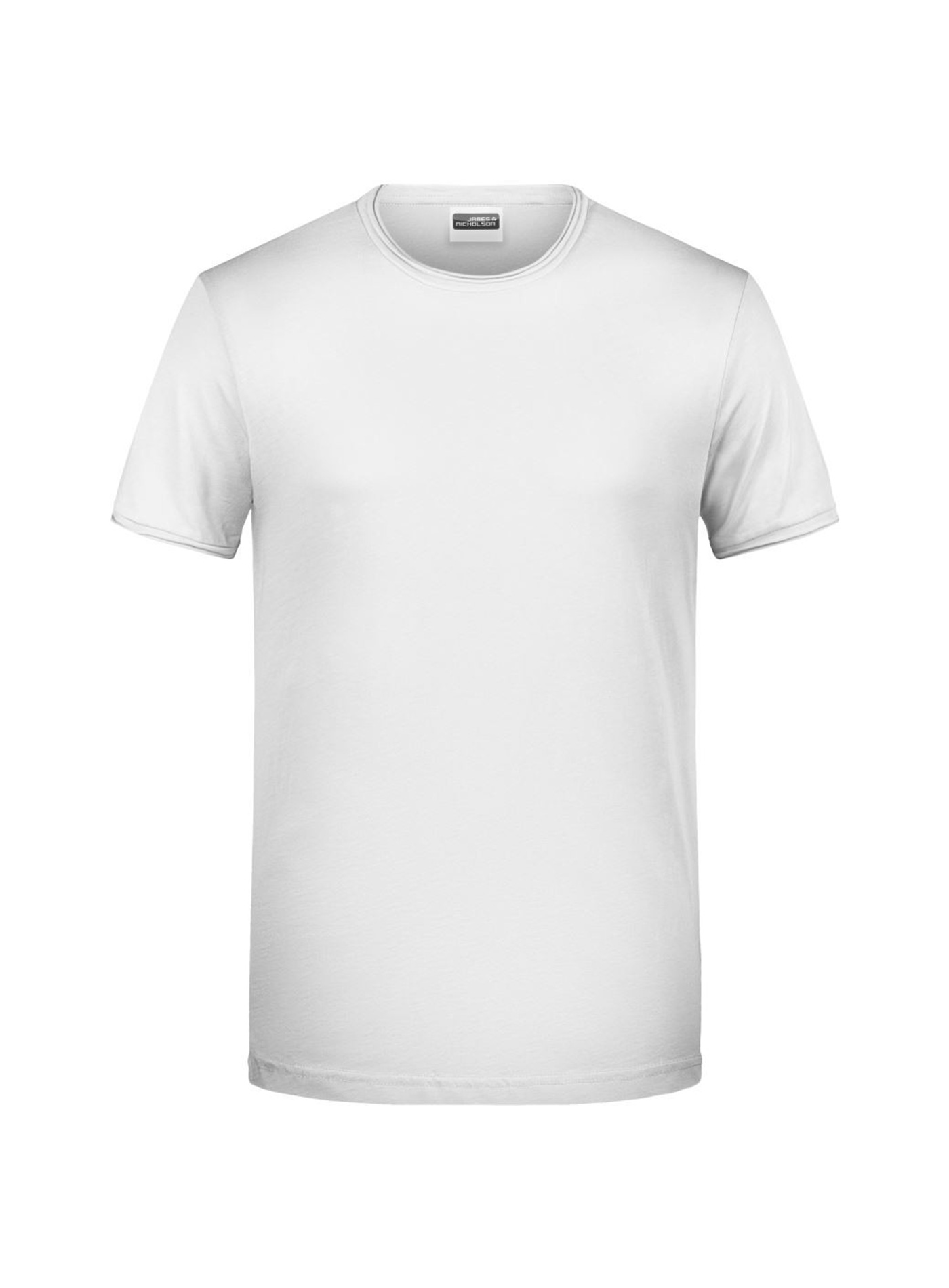 Pánské organické tričko James & Nicholson - Bílá L