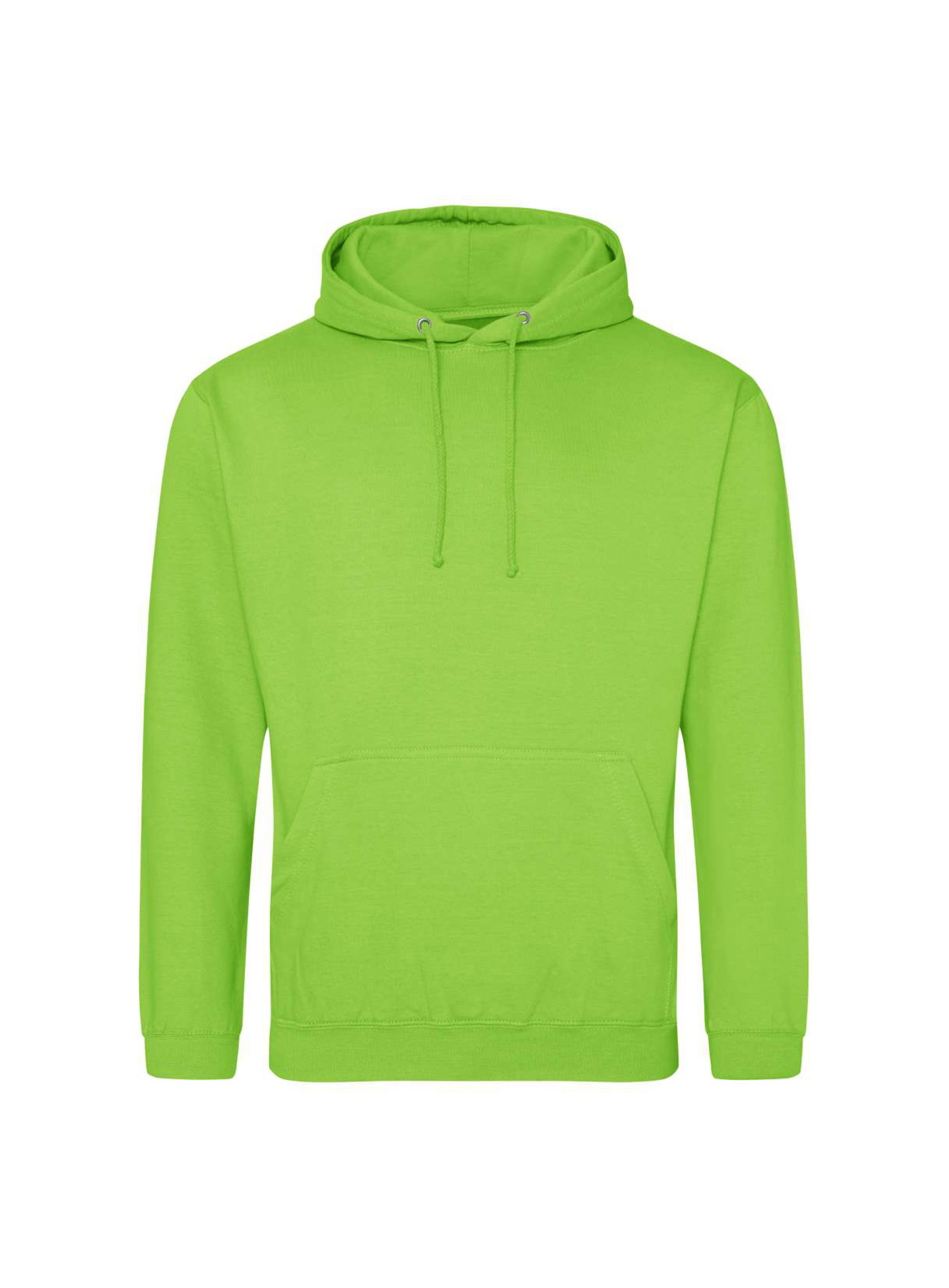 Mikina s kapucí unisex Just Hoods - Neonová zelená L