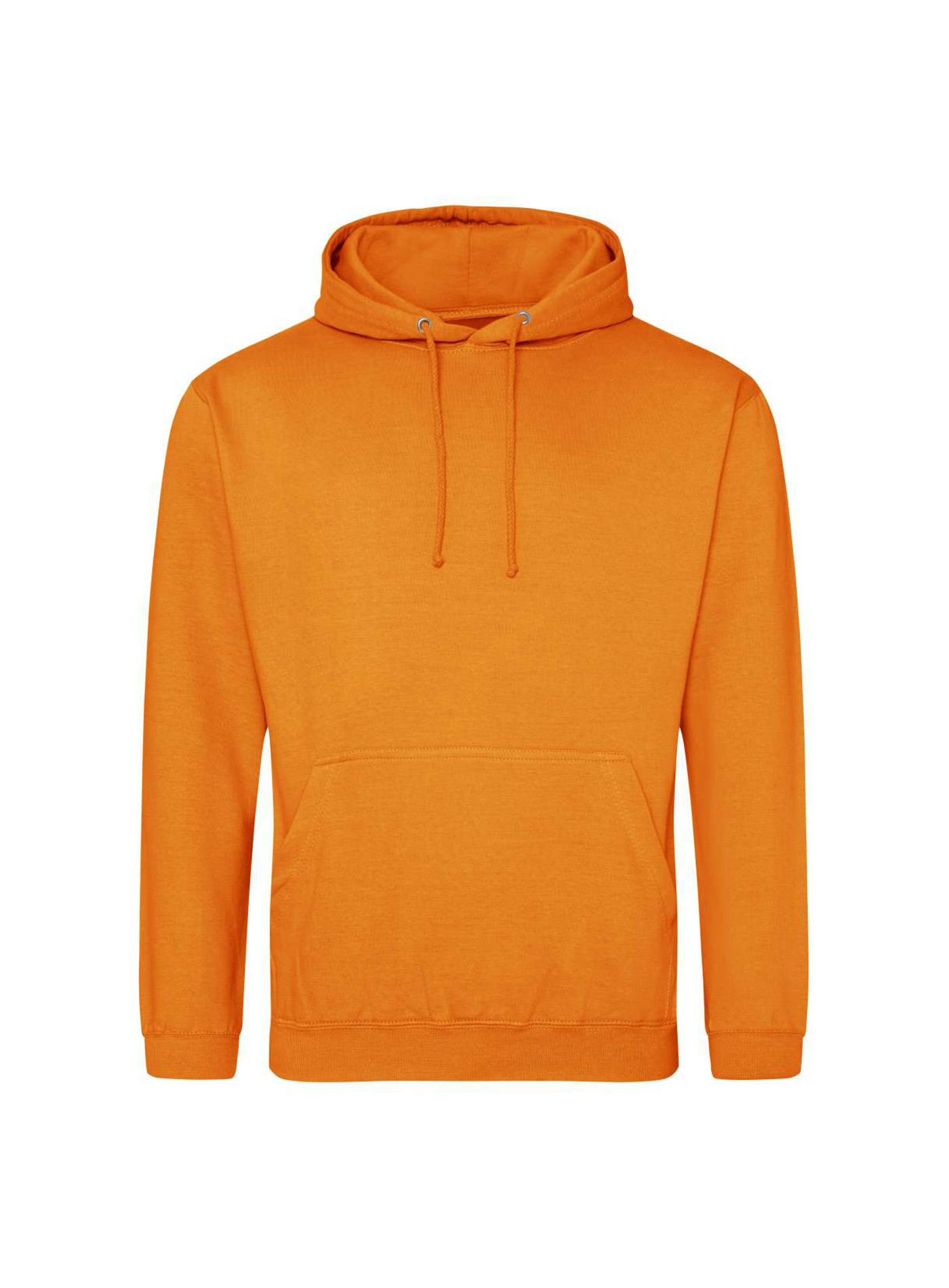 Mikina s kapucí unisex Just Hoods - Neonová oranžová XS