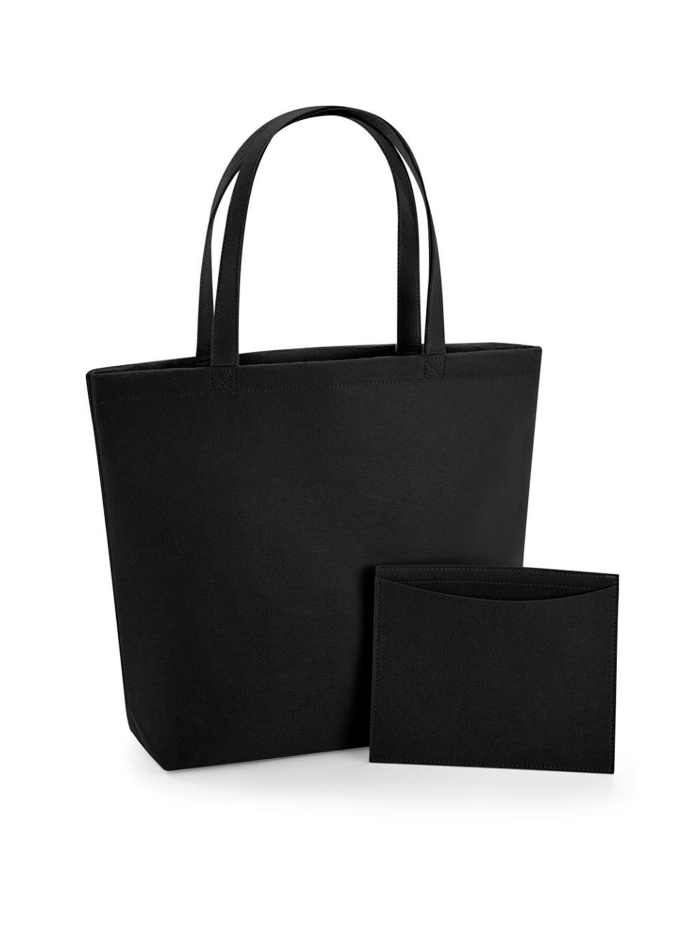 Plstěná taška Shopper BagBase - Černá univerzal