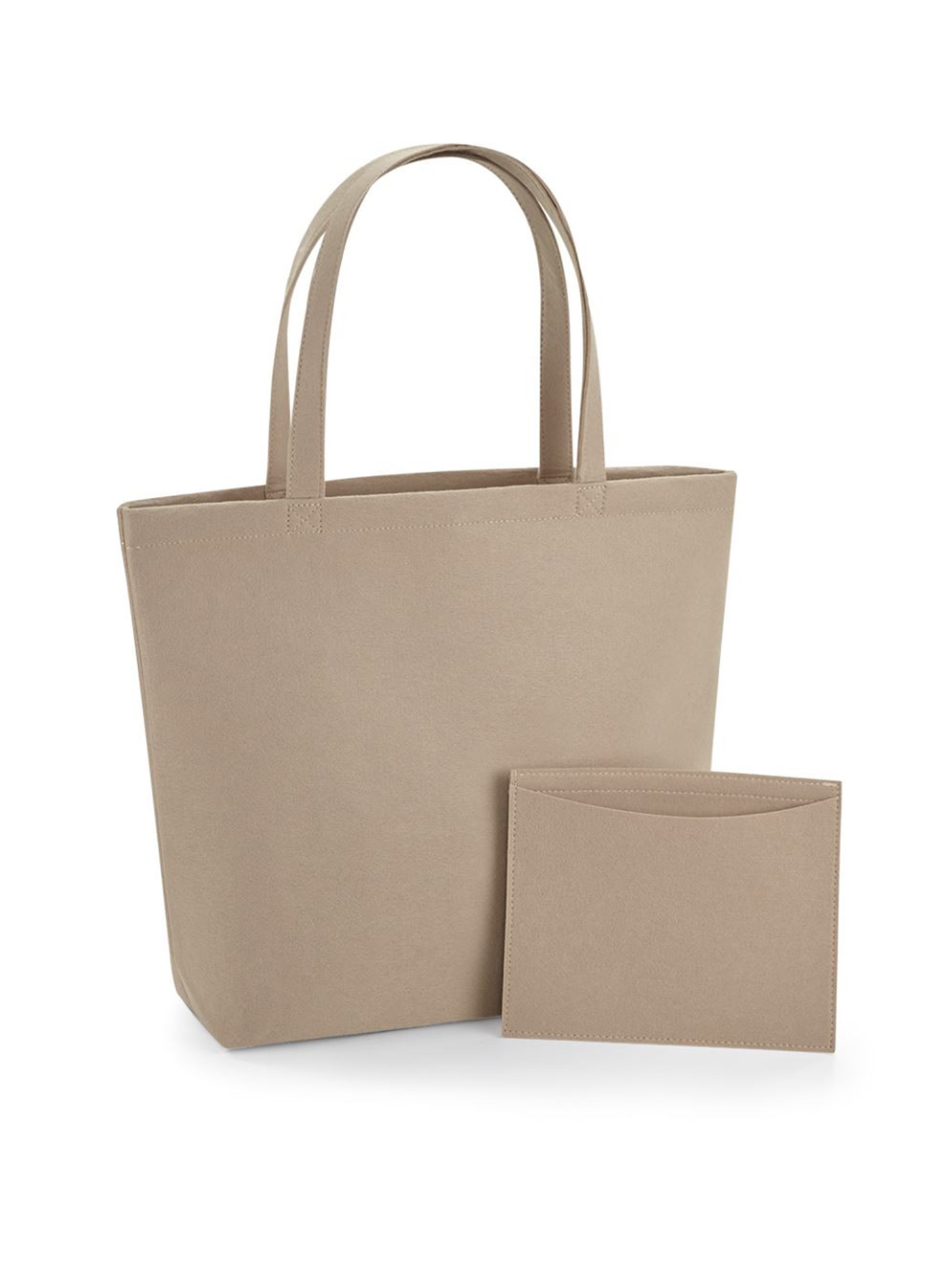 Plstěná taška Shopper BagBase - Písková univerzal