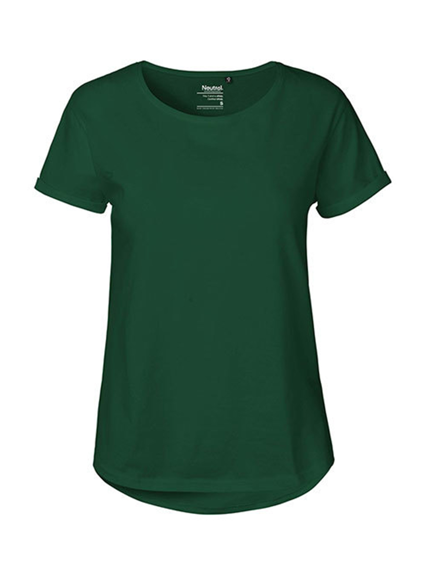 Dámské tričko Neutral Roll-Up - Lahvově zelená L