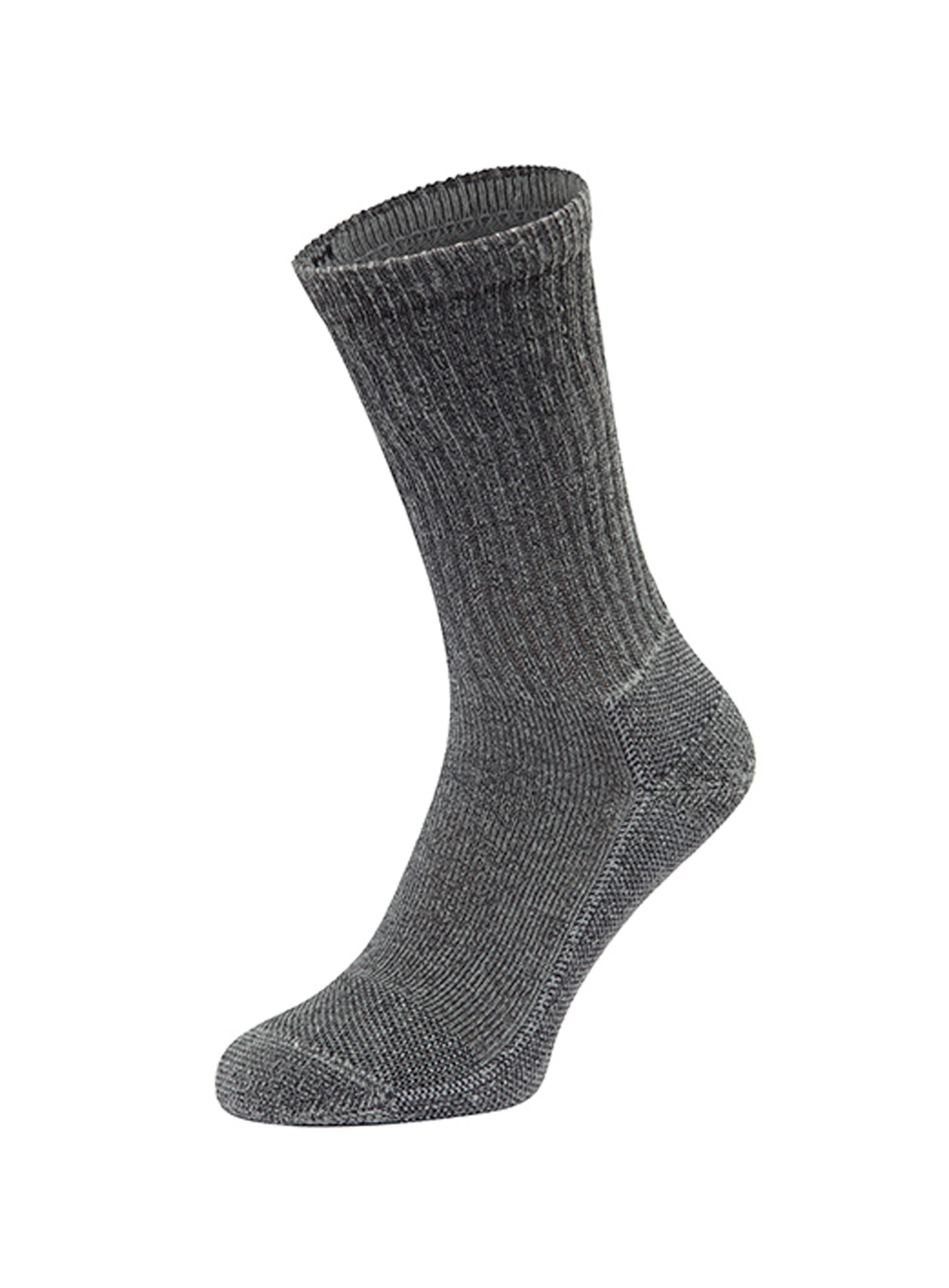 Pracovní ponožky Fruit of the Loom - 3 páry - Tmavě šedý melír 43/46