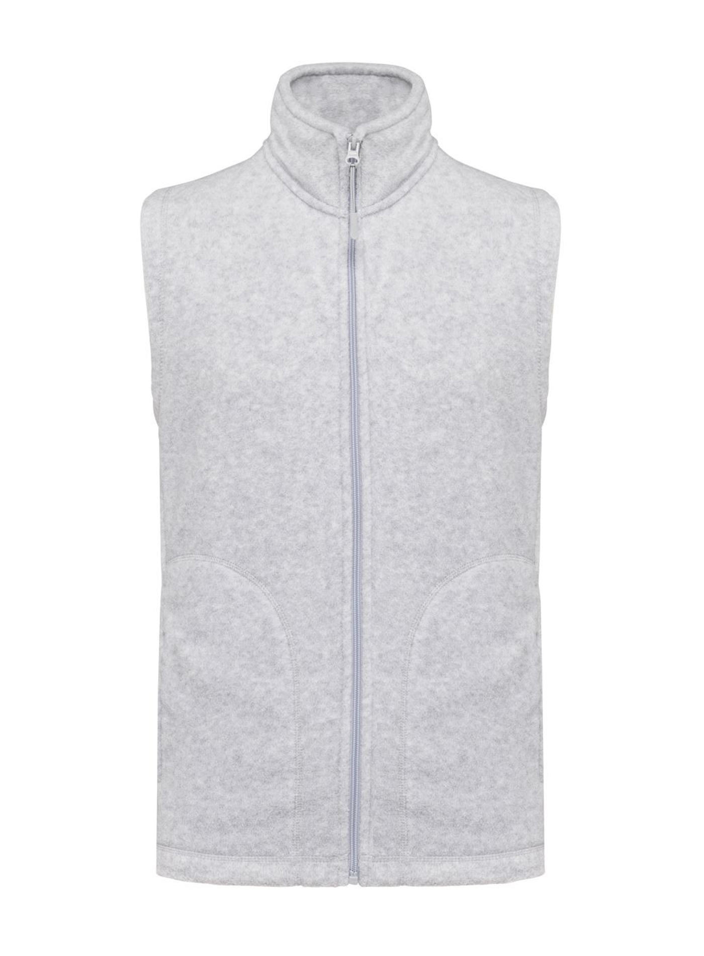 Fleecová vesta Luca - Světle šedý melír 3XL
