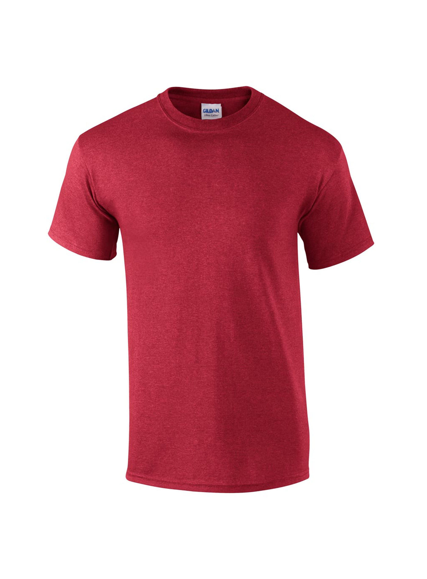 Tričko Gildan Ultra - Červená žíhaná XL