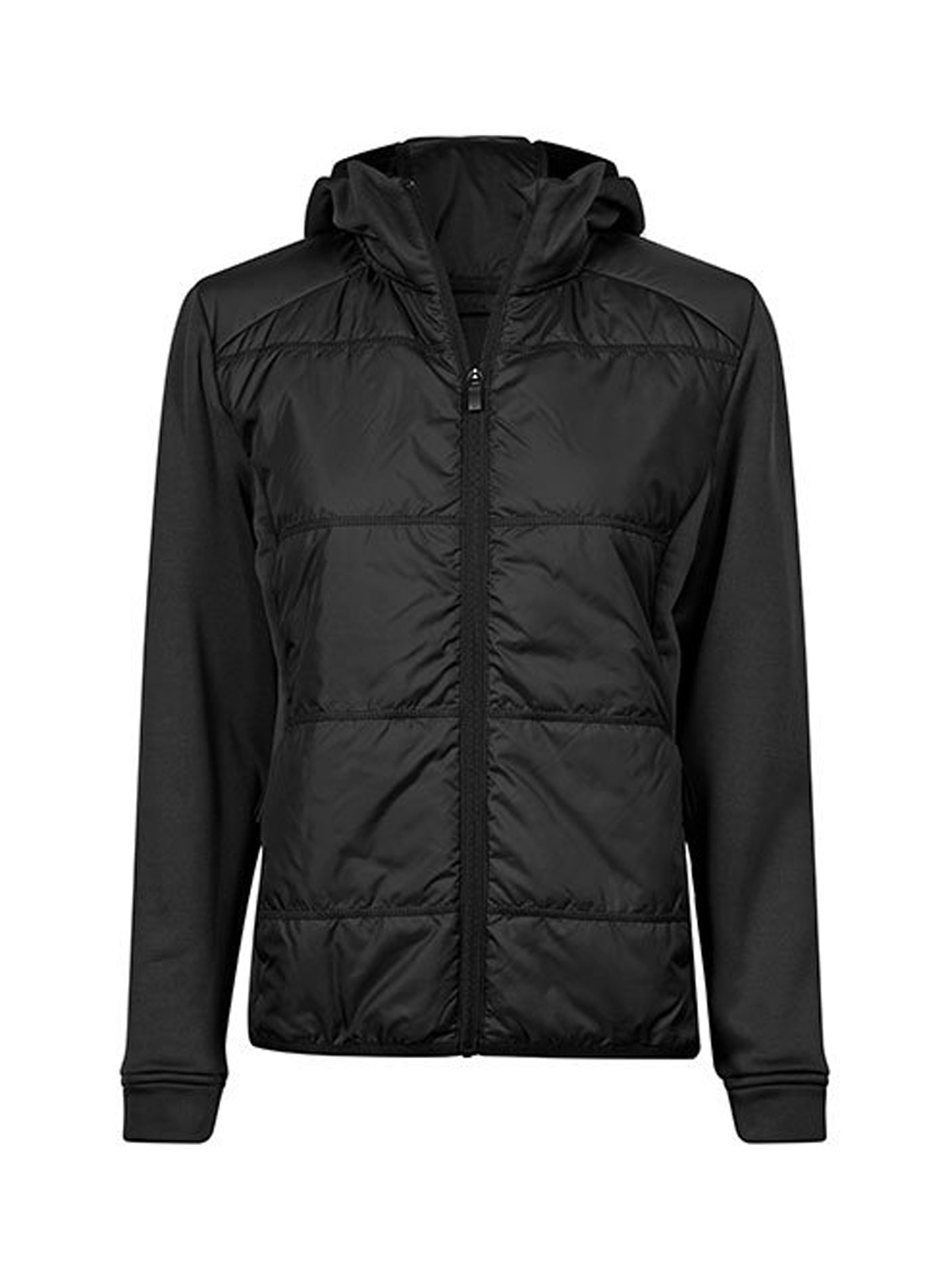 Dámská bunda s kapucí Tee Jays Hybrid Stretch - Černá M