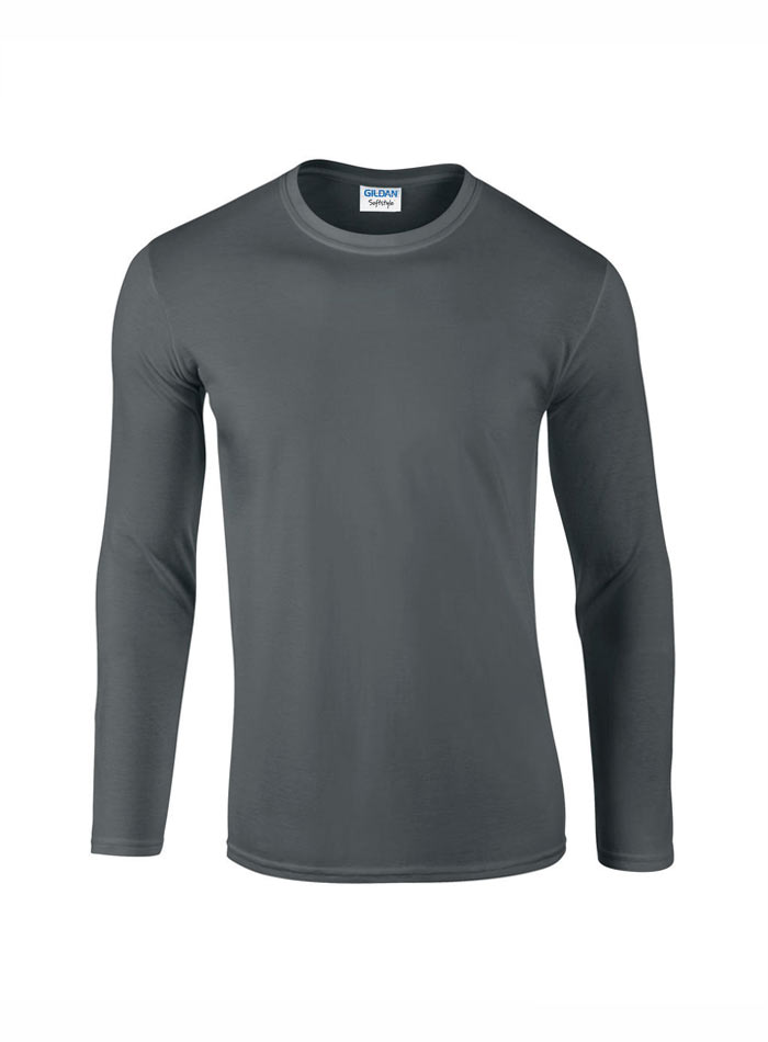 Pánské tričko s dlouhými rukávy Gildan Softstyle - Charcoal L