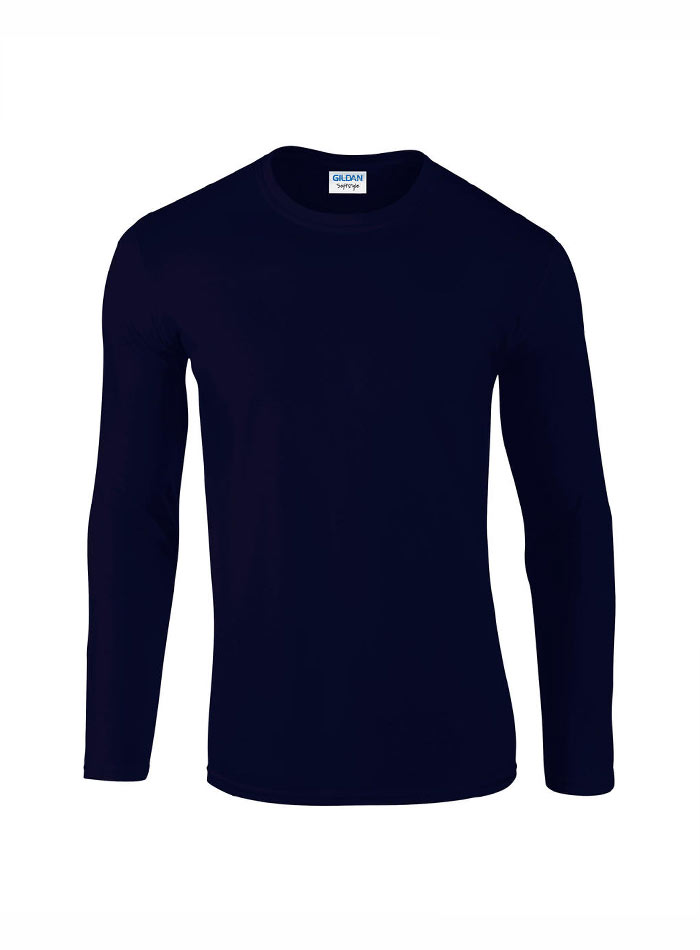 Pánské tričko s dlouhými rukávy Gildan Softstyle - Námořní modrá M