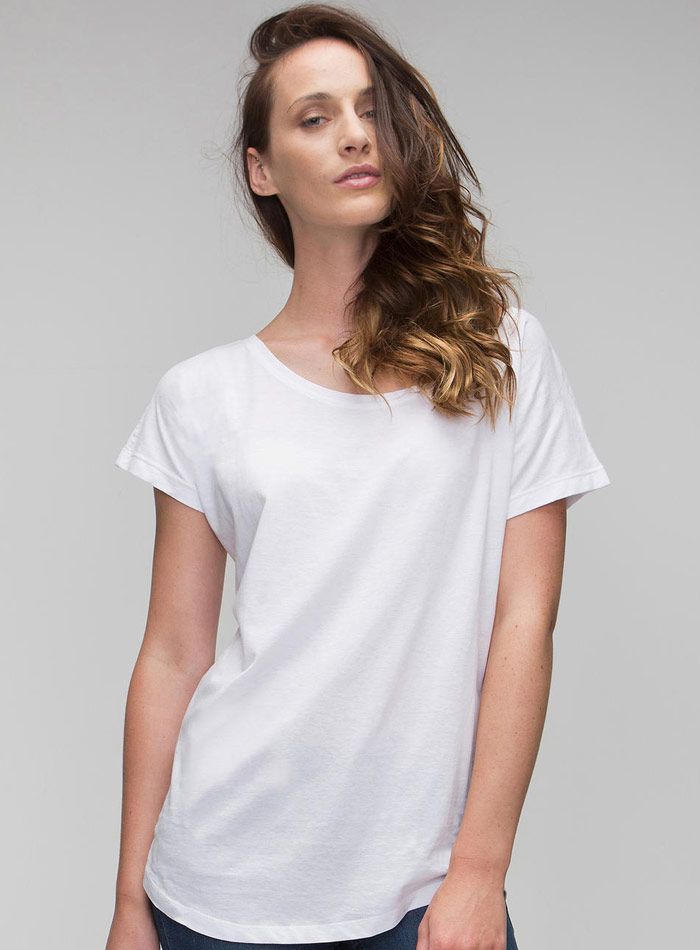 Stylové pohodlné tričko Mantis - Bílá S