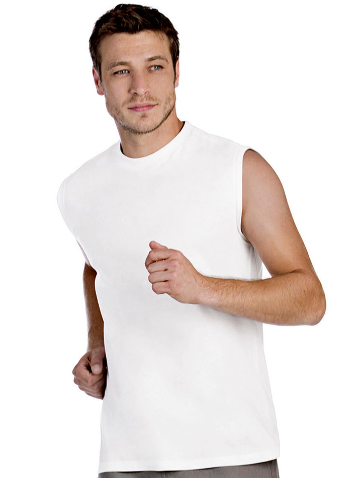 Triko bez rukávů - Bílá XL