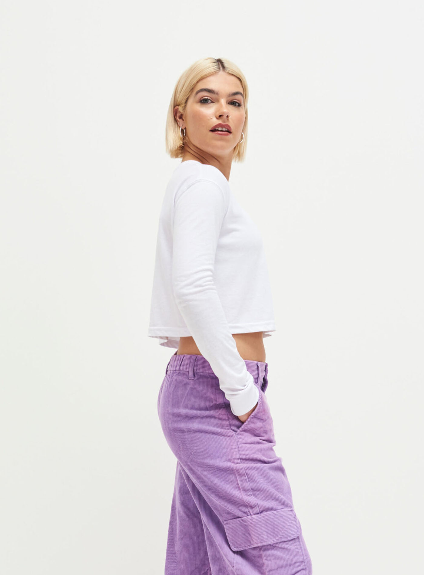 Dámske Crop tričko s dlhým rukávom