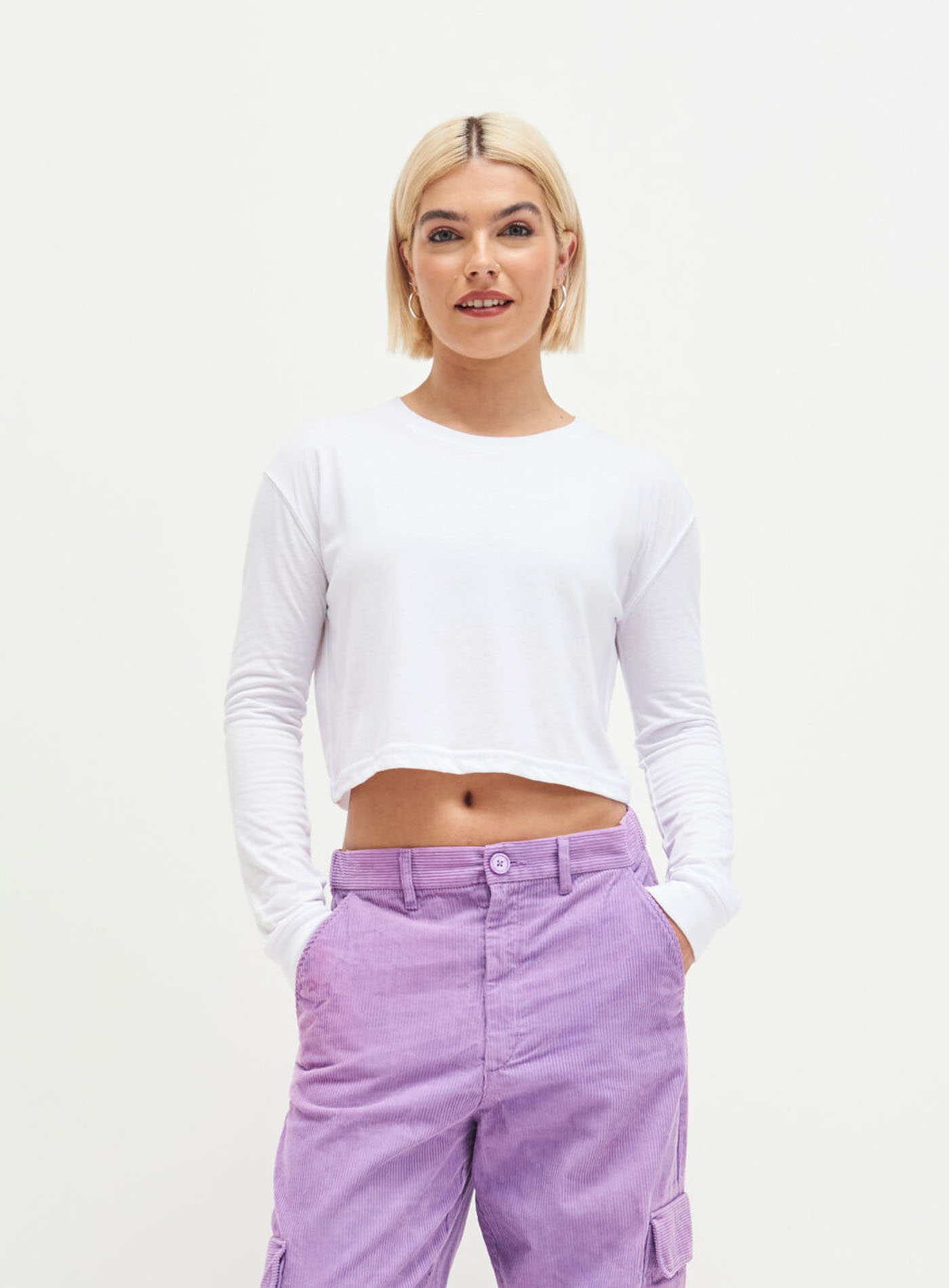 Dámske Crop tričko s dlhým rukávom