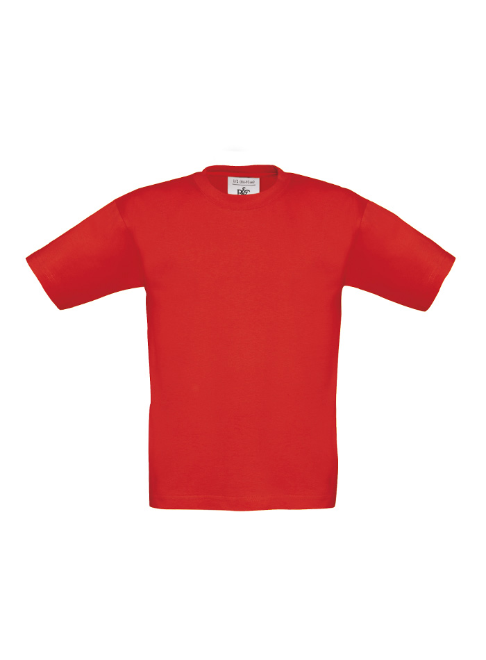 Klasické silné tričko - Červená 3/4 (98/104)