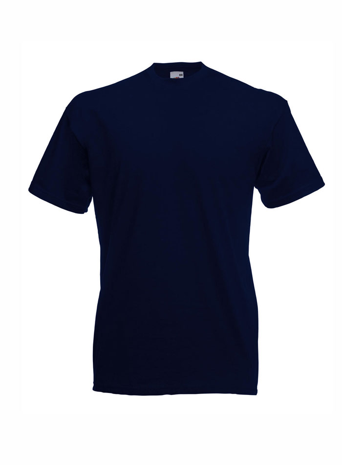 Pánské tričko Fruit of the Loom Valueweight - Temně modrá XL