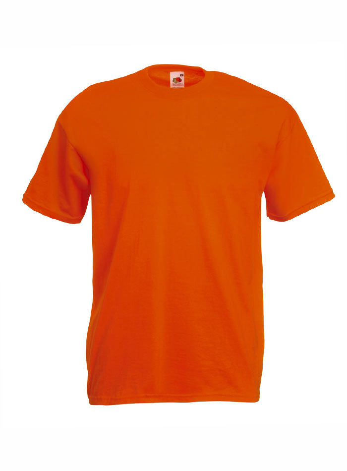 Pánské tričko Fruit of the Loom Valueweight - Oranžová XL