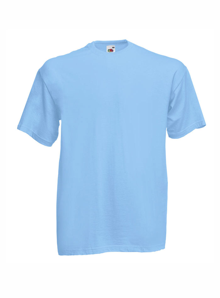 Pánské tričko Fruit of the Loom Valueweight - Blankytně modrá XL