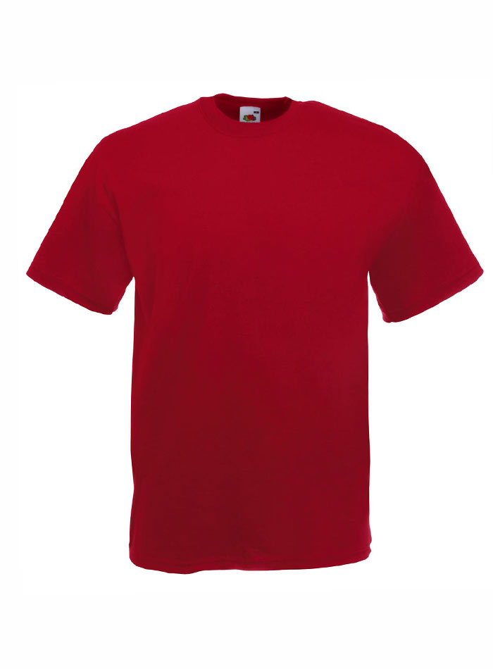 Pánské tričko Fruit of the Loom Valueweight - Ohnivě červená XL