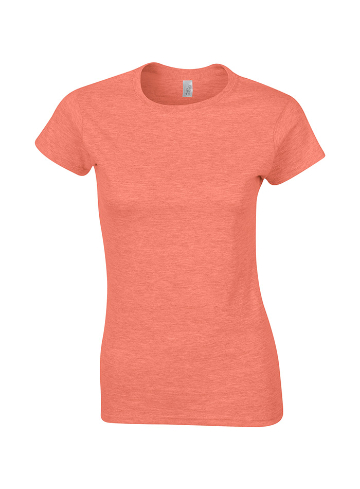 Přiléhavé tričko - Oranžový melír XL