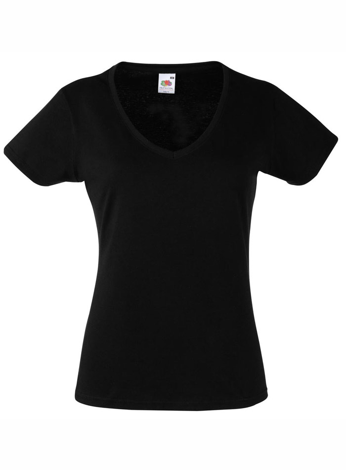 Dámské tričko Valueweight V-Neck - černá L