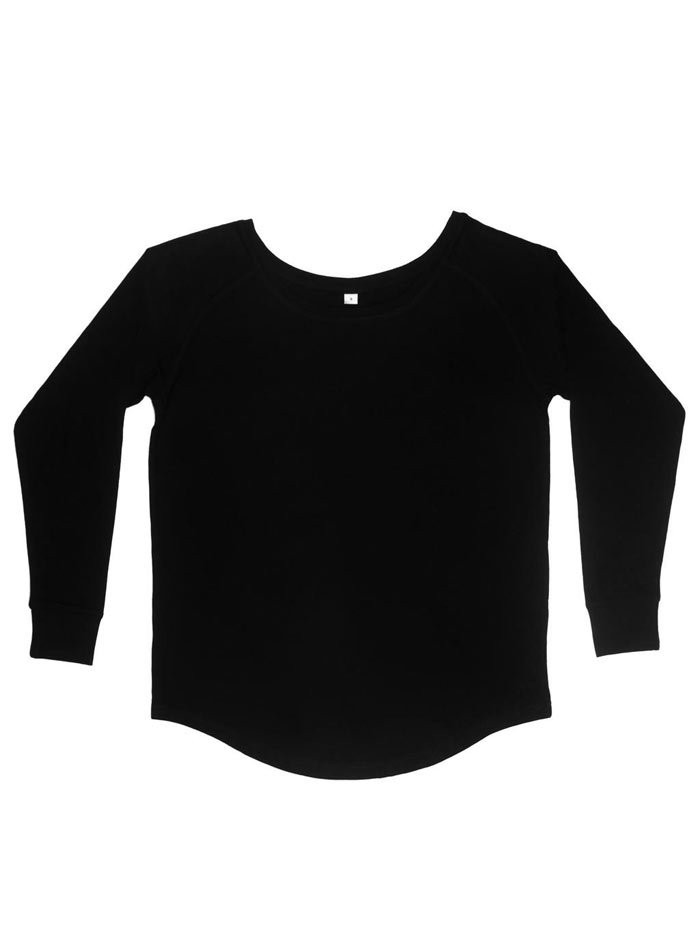 Tričko s dlouhými rukávy Loose Fit - černá M