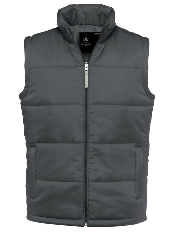 Prošívaná vesta - Tmavě šedá XL