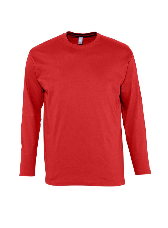 Tričko s dlouhým rukávem Monarch - Červená XL