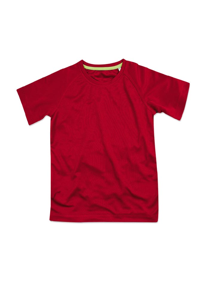 Tričko Active - Rudě červená L (146-152)