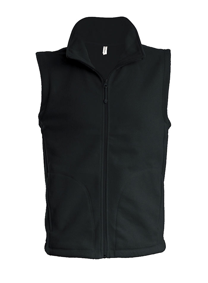 Fleecová vesta Luca - černá 4XL