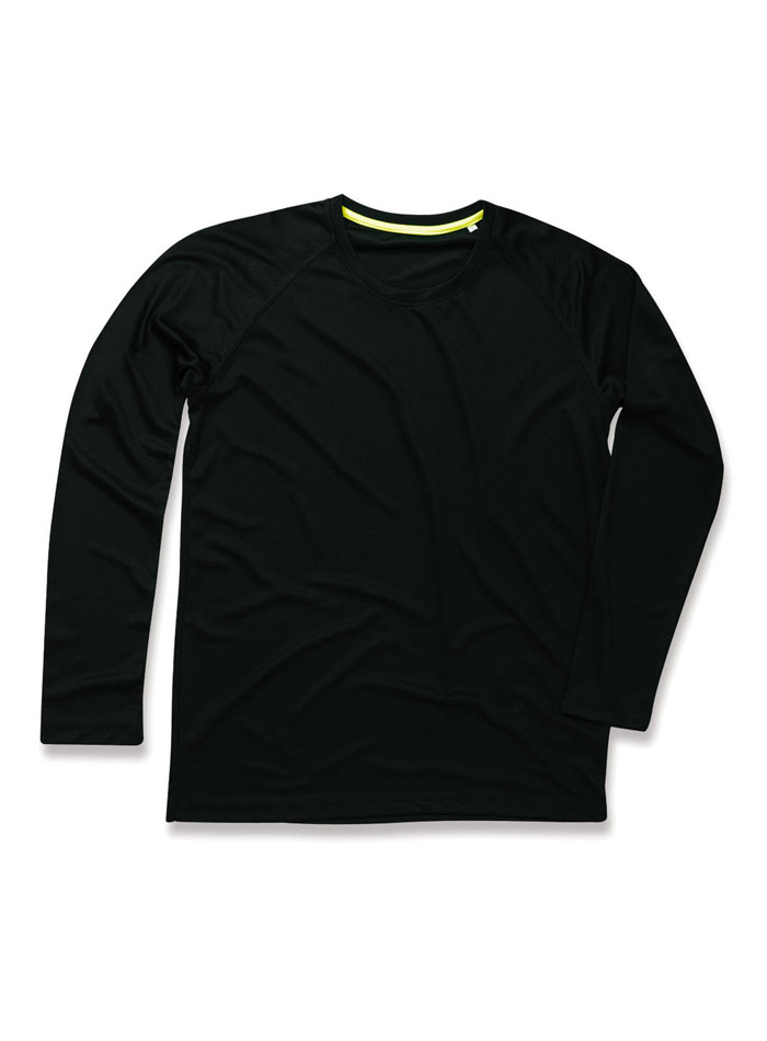 Sportovní tričko s dlouhými rukávy - Opálově černá S