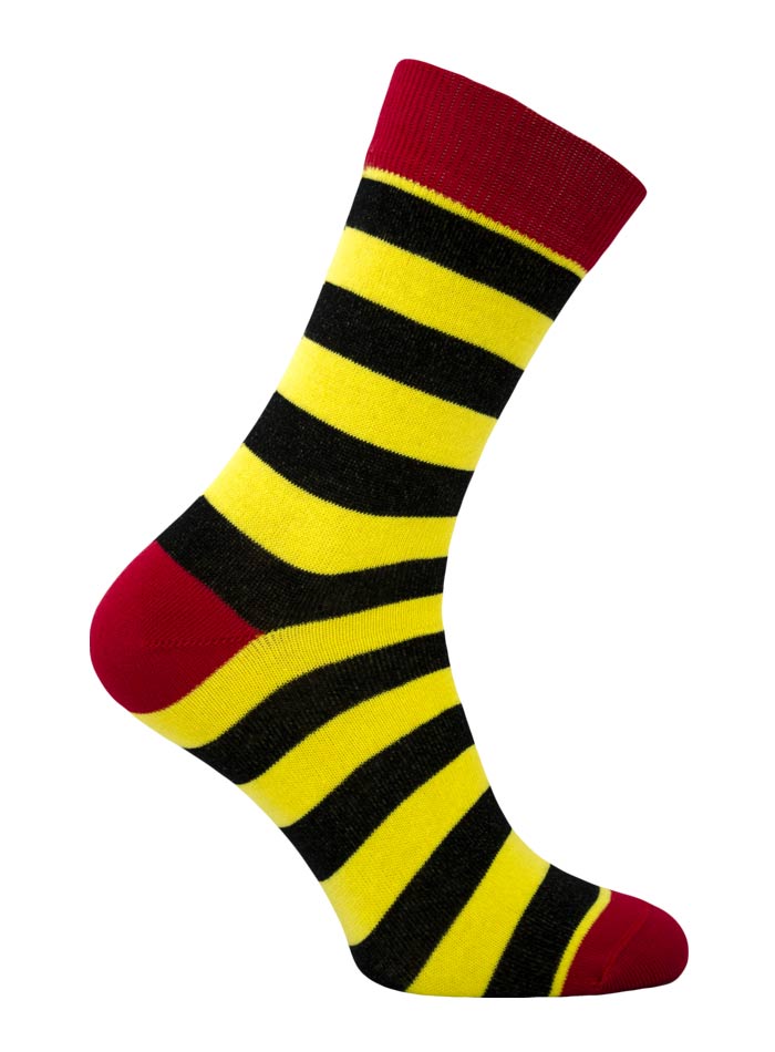 Pruhované ponožky - Žlutá 35-38