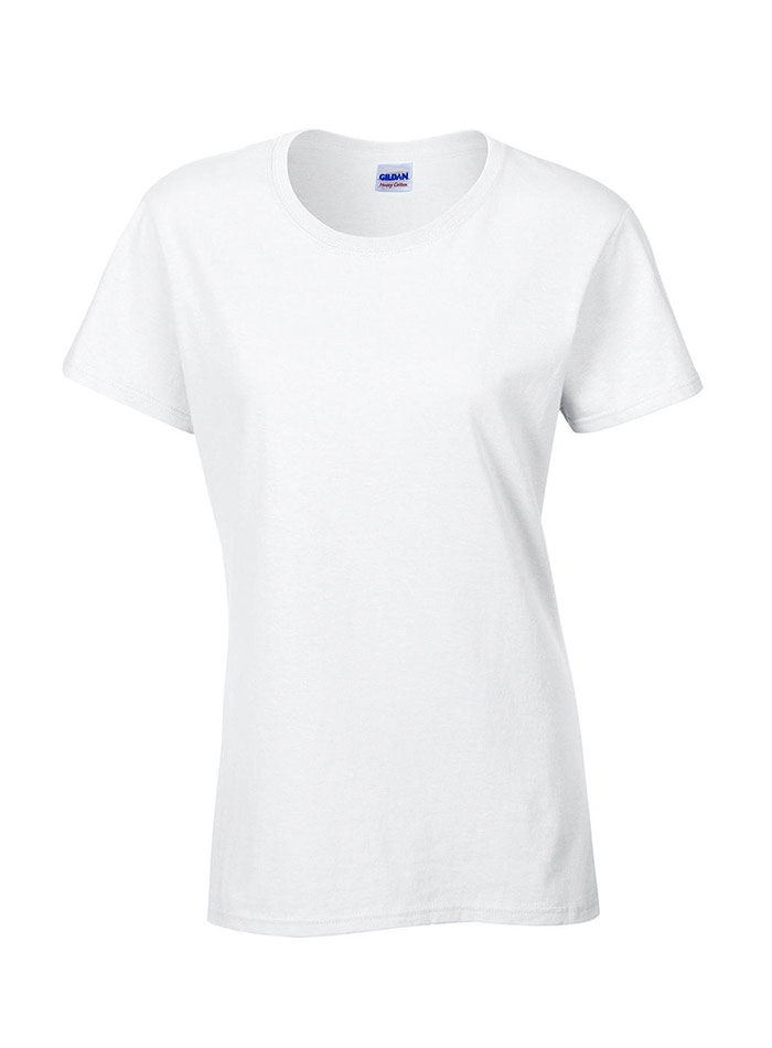 Dámské tričko Gildan Heavy Cotton - Bílá XXL