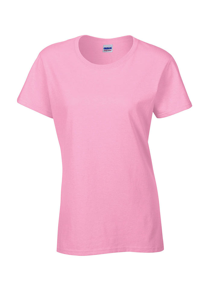 Dámské tričko Gildan Heavy Cotton - Světle růžová XL