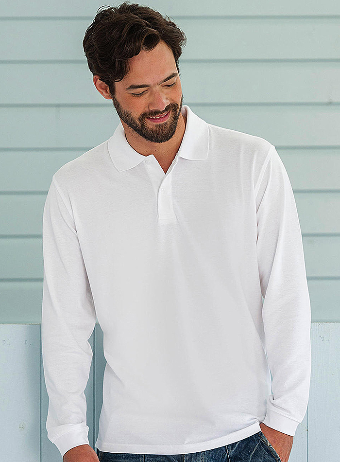 Pánská polokošile Piqué s dlouhým rukávem 